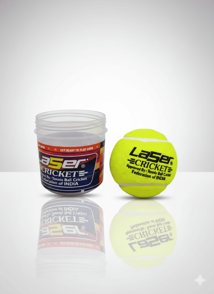 Guru Laser Green Cricket Ball